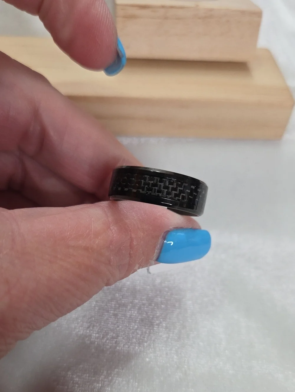 Men's or Unisex Black Gray Design Ring Stainless Steel Band Ring Wedding Band